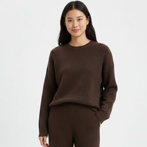 Gap CashSoft Shaker-Stitch Boyfriend Sweater NWOT